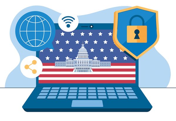 Aida Wilmo illustration of an image of the Capitol on a computer screen.